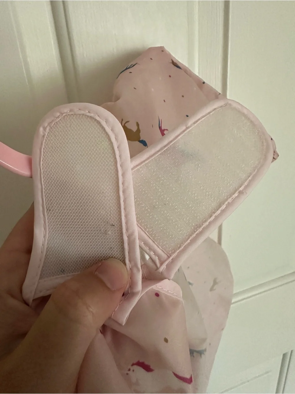 Tiny Twinkles Pink Unicorn Long-Sleeve Bib Smock for Kids